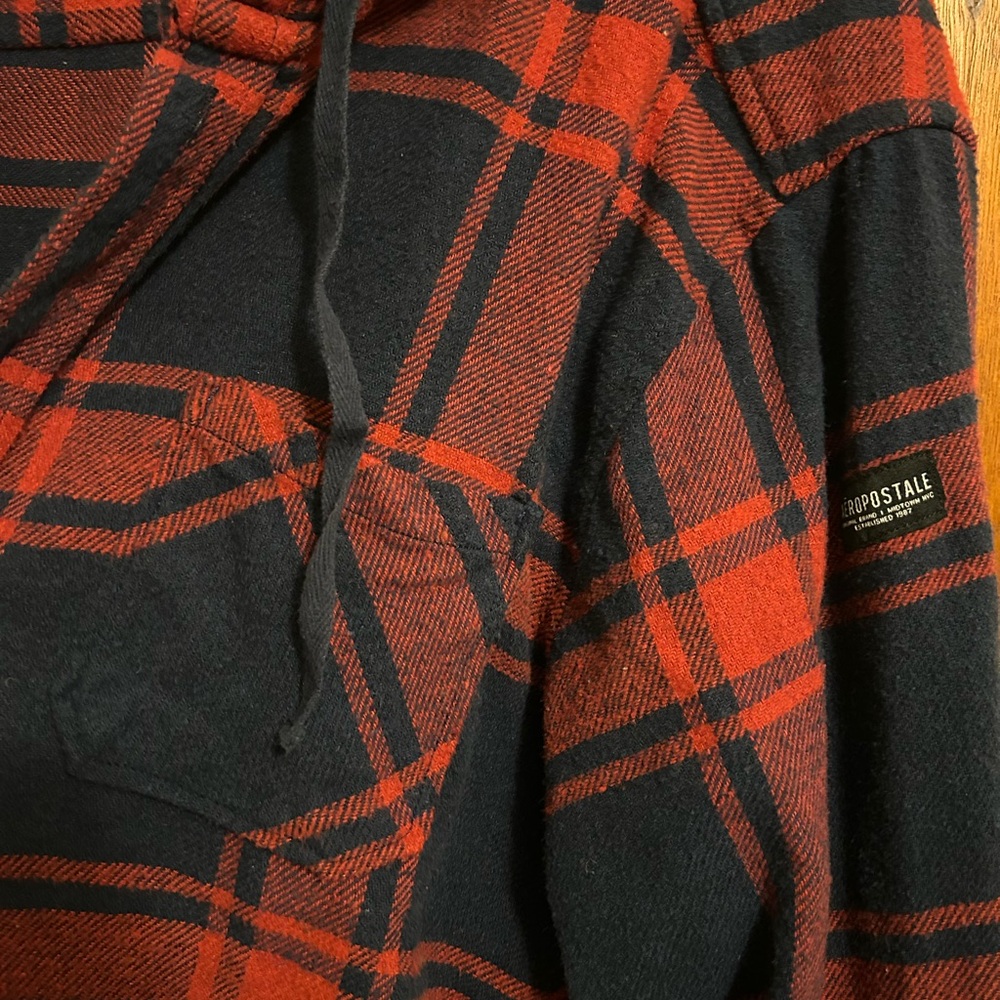 Aeropostale Red and Black Plaid Shirt - Picture 3 of 7